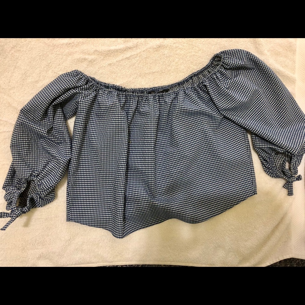 Zara Gingham Top Size XS
